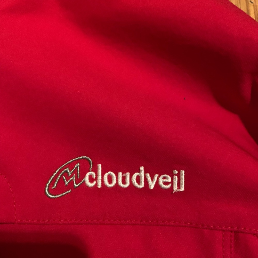 Cloudveil Windbreaker Jacket Red Medium Mens - image 2